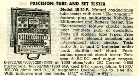 Precision 10-20-P Valve Tester