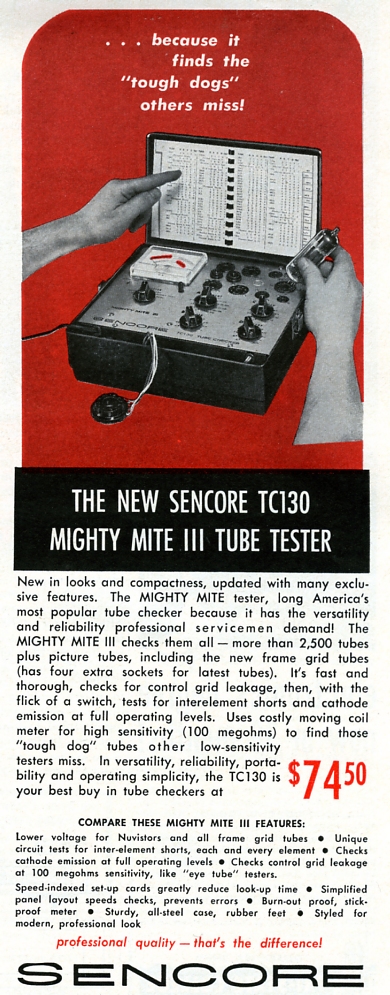 Sencore TC-130 Mighty Mite III Tube Tester