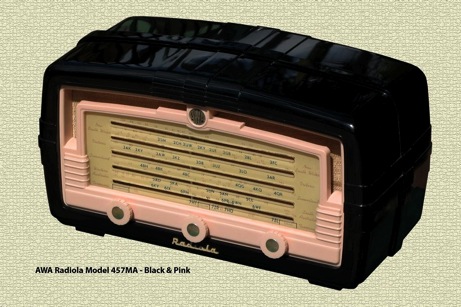 AWA Radiola model 457MA Black Pink-large